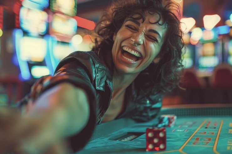 Masukkan jumlah Anda Layar pemilihan chip dengan denominasi dan input jumlah taruhan